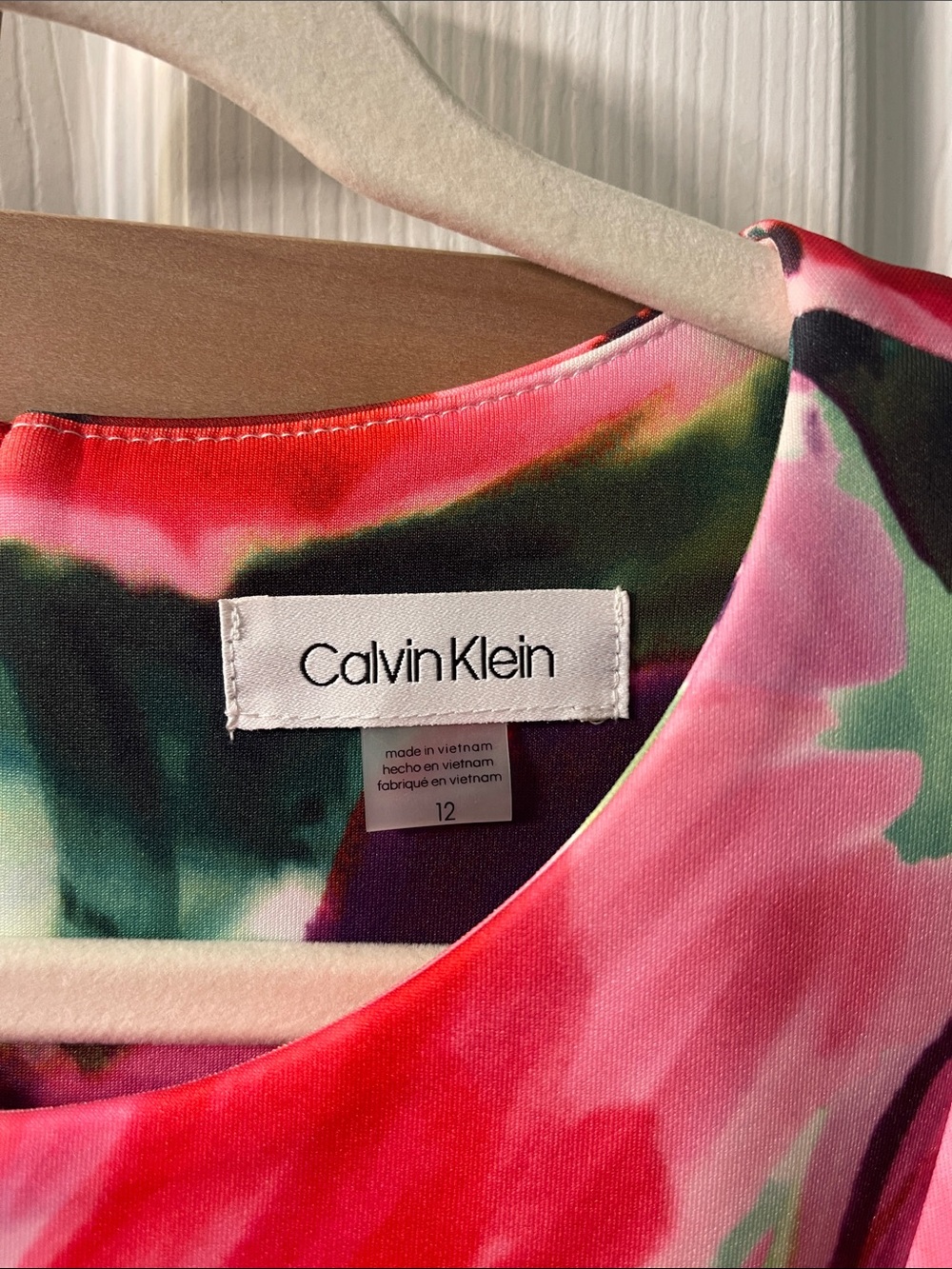 Calvin Klein Floral Scuba Dress - Picture 2 of 5